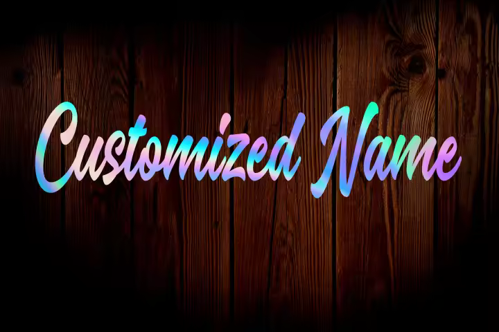Pegatina personalizada con nombre, pegatina impermeable, dorada, holograma, plateada, calcomanía recortada, nombre para motocicleta - 1