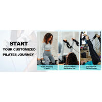 Reformer,Dpiolrcag Pilates plegable y equipo para uso doméstico, entrenamiento en gimnasio, adecuado para usuarios avanzados y principiantes, hasta 250 - details 2