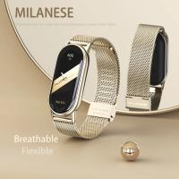 Correa Mi Band 9 8 para pulsera Mi Smart Band 9 NFC versión Global correas de reloj de acero inoxidable Miband 8 correas de Metal - details 4