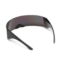 Gafas de sol futuristas para hombres y mujeres, lentes de espejo UV400, lentes láser para fiesta de disfraces - details 8