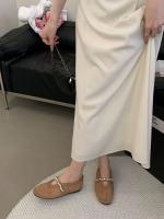 Zapatos individuales de suela plana con viento de noche para las nuevas Xiaoxiangfeng francesas con diamantes de imitación transpirables de suela blanda con Ladyshoes - details 23