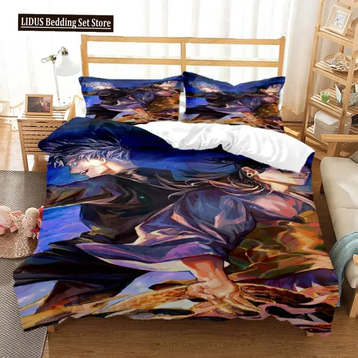 Juego de Ropa de Cama 3D de Anime Jujutsu Kaisen Conjunto de Cama Rey Suave y Cómodo Personalizado - 1