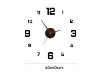 Reloj digital Reloj de pared Sala de estar Jardín grande Espejo acrílico Etiqueta Decoración Decoración para dormitorio Decoración Relojes - details 4