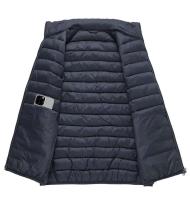 Chaqueta acolchada de plumón de pato para hombre con cuello alto, chaqueta cálida sin mangas de invierno, chaleco de algodón - details 5