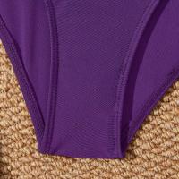 Traje de Baño de Una Pieza Bajo la Espalda 2025 Traje de Baño Sexy con Cuello en V - details 21