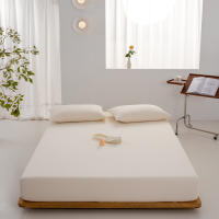 Bonenjoy-sábanas ajustadas de Color sólido, Funda de colchón suave, Sábana elástica, ropa de cama para el hogar, sin funda de almohada, 1 unidad - details 7