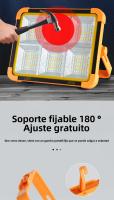 Diseño de 16 paneles de 21,5 cm x 17,5 cm 5000W Foco LED Recargable, Luz de Trabajo Portátil USB de 5 Modos, Banco de Energía, Luz de Trabajo LED Solar Impermeable para Exteriores para Acampar, Jardín, Pesca, Garaje, Emergencia - details 11