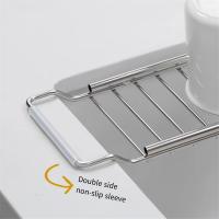 Estante de almacenamiento retráctil para fregadero de cocina, escurridor de trapo, filtro de platos para el hogar, estante de almacenamiento de frutas y verduras - details 5