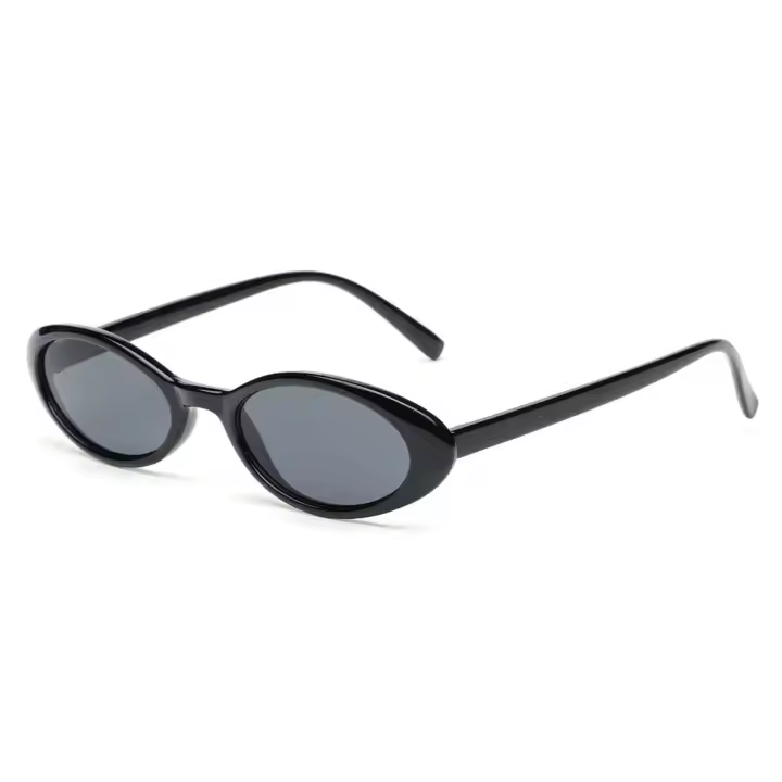 Gafas de sol ovaladas vintage para mujer, gafas de sol ovaladas pequeñas, gafas de sol de moda vintage inusuales para mujer - 1