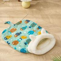 Saco de dormir grueso y cálido para gatos, con orejas, túnel suave, nido para gatos, forro polar de cordero, cómodo cojín para gatos y cachorros - details 10