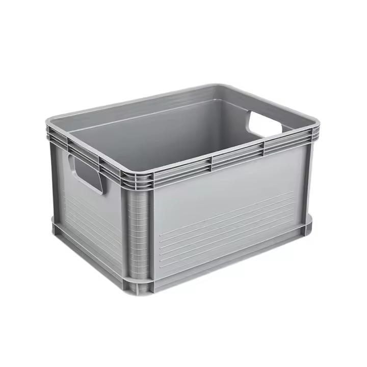 Caja de almacenamiento nórdica gris apilable de 40 x 30 x 22 cm - 1