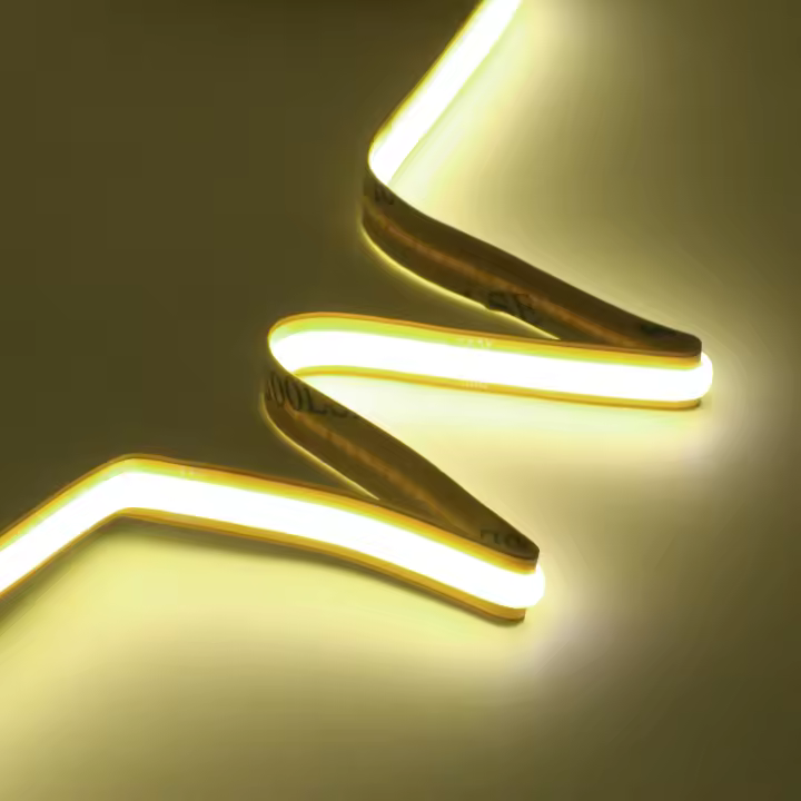 Tira de luces LED COB de 12V y 24V CC, cinta Flexible de alta densidad para decoración de habitación, retroiluminación, 3000-6000K, lineal regulable - 1