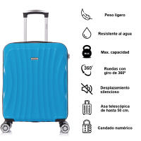 Maleta Cabina ABS 55x40x20cm 44L - 20 Pulgadas 4 Ruedas 360º - details 1