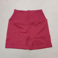 Pantalones cortos deportivos para mujer, pantalones cortos de yoga con gimnasio cruzado, entrenamiento, correr, cintura alta, levantamiento de cadera, sin costuras, Fiess - details 10