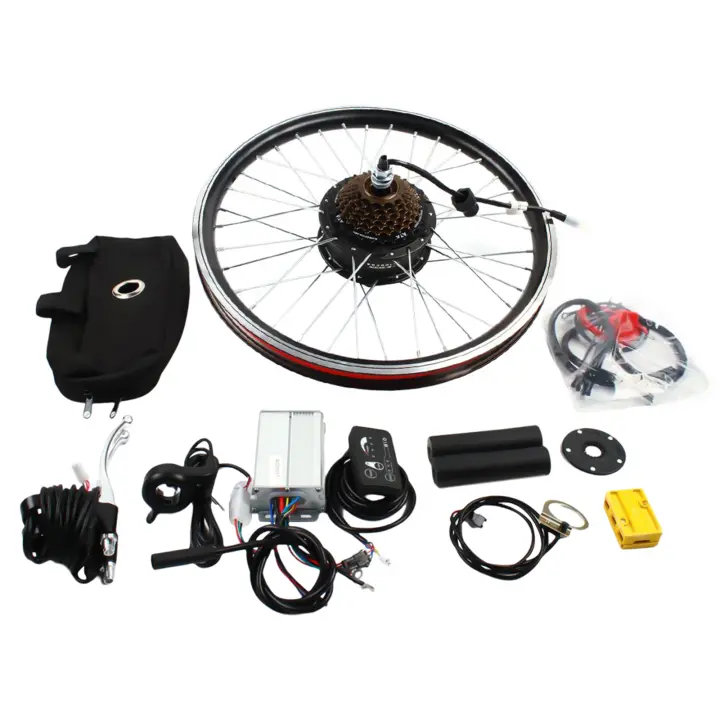 Kit de conversión de bicicleta eléctrica, rueda trasera, Motor dentado sin escobillas, 250W, 36V, 20 pulgadas - 1