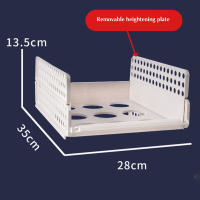 Estante de almacenamiento de ropa multicapa, cesta de plástico apilable para cajón, armario - details 3