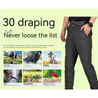 Pantalones De Ciudad Para Hombre Cargo Resistentes Al Agua Y Algodón Pantalones Casuales Multi-bolsillos Y Secado Rápido - details 15