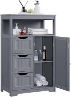 Armario de Baño de Madera Diseño de Cajón y Estante Ajustable Ideal para Cocina y Sala de Estar - details 26