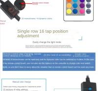 Luz LED Multicolor con Control remoto para pecera, burbuja impermeable, iluminación de aireación, luz de buceo para acuario, accesorios para acuario - details 2