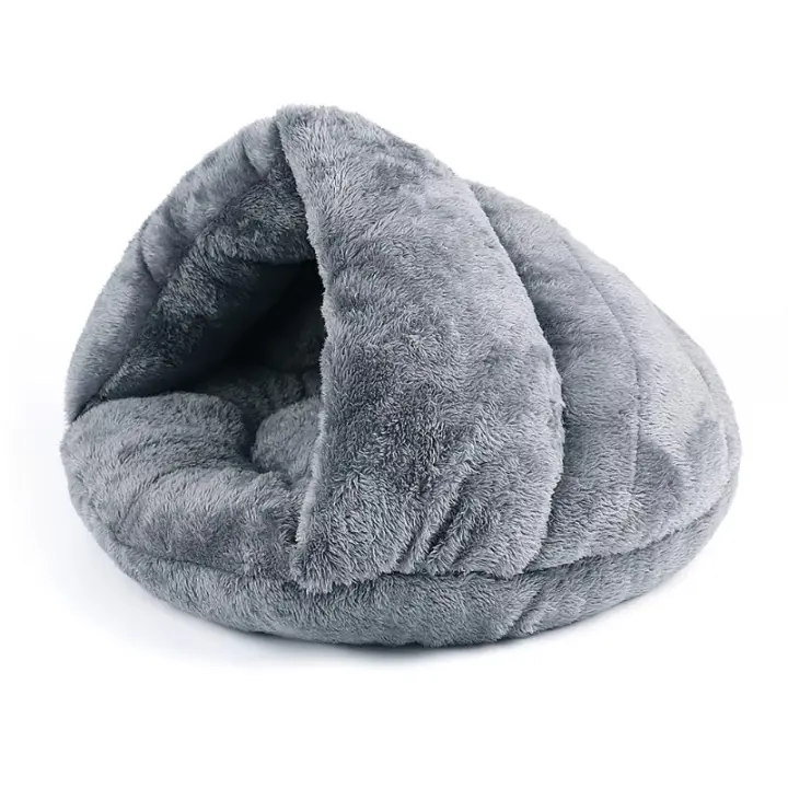 Cama de Vellón para Gatos Suave Nido de Cachorro para Perros Pequeños Casa de Dormir para Mascotas - 1