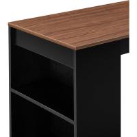 Elegante Mesa de Bar de Bistro 110 x 50 x 103cm Barra de Cocina Alta con 3 Estantes - details 22