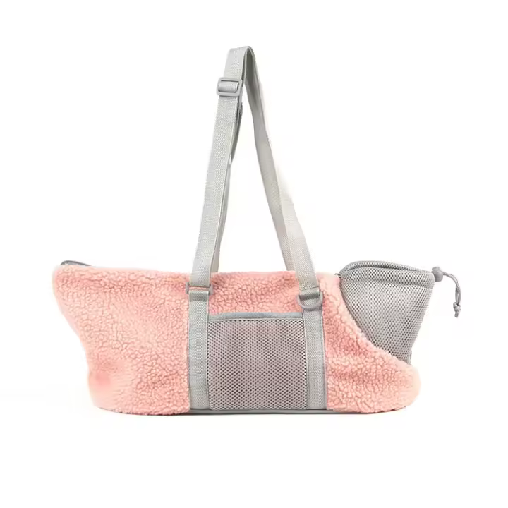 Bolsa de transporte portátil para mascotas, bolso de hombro cálido, transpirable, suave, para perros y gatos pequeños, para viajes - 1