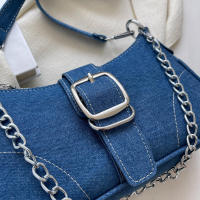 Bolso de Hombro Denim de Alta Calidad Bolso Messenger Retro para Mujeres - details 2