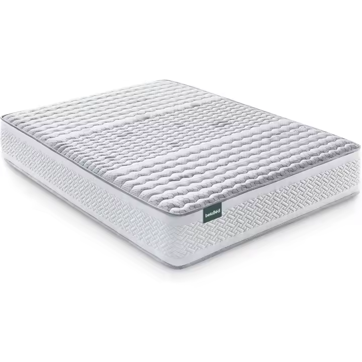 Colchón de muelles ensacados reversible para invierno y verano, altura 28 cm, firmeza media. Colchón resistente, transpirable y enrollable, cómodo. - 1