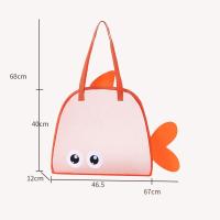 Bolsa de playa de malla de gran capacidad, bolsa de mano de playa ligera a prueba de arena con ojos grandes, cestas de juguetes de playa plegables portátiles para acampar al aire libre - details 12