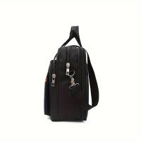 Bolso de hombro de gran capacidad para hombre, bolso multicapa impermeable y resistente al desgaste, maletín para computadora, para viajes de negocios diarios - details 3