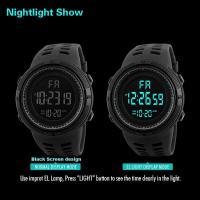 Reloj de lujo premium para hombre, relojes digitales deportivos para hombre, esfera grande, luminoso, resistente al agua, despertador, reloj de pulsera electrónico militar multifunción - details 6