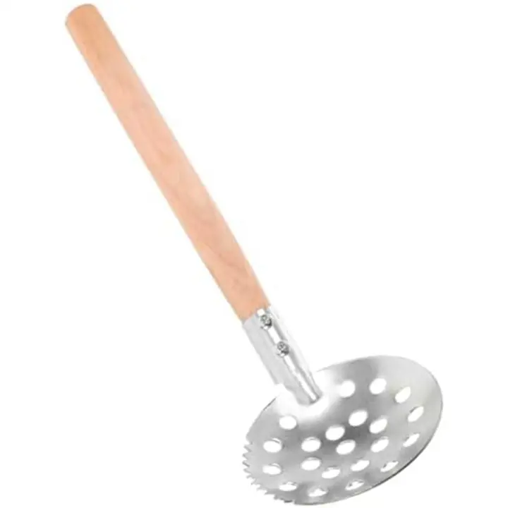 Cuchara de pesca de hielo dentada, cuchara de hielo de Metal, cuchara de filtro de pesca en hielo, cuchara de aterrizaje de peces - 1