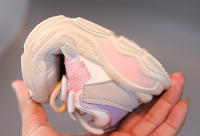 Zapatos Deportivos informales de cuero para niños y niñas, zapatillas de malla para correr, transpirables, suela suave - details 7