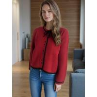 Elegante con cuello redondo y top de ganchillo a rayas sueltas para mujer - details 14