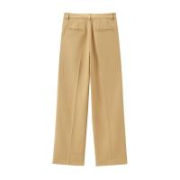 BUNO-Conjunto de 2 piezas con bolsillos para mujer, pantalones con cuello en V, sin mangas, chaleco de una sola botonadura, con cremallera, a la moda, verano, 2025 - details 12