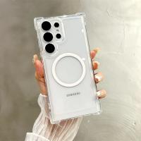 Funda de Armadura Transparente Magnética para Samsung Cubierta Protectora de Choque Reforzada con Corners de Lujo Ultra - details 4