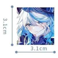 Juego de pegatinas Genshin Impact, Focalors Furina, Anime, dibujos animados, juguetes para niños, calcomanías, bricolaje, 56 piezas por juego - details 5