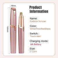 Recortador eléctrico de cejas para mujer, afeitadora portátil, Mini removedor de pelo, moldeador de cejas, máquina de afeitar co - details 1