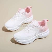 Nuevo Chaussures Pour Femmes 2024 moda mujer Casual tejido transpirable deportes zapatos de malla de alta calidad - details 5