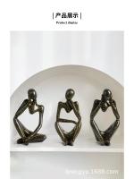 Adorno de arte pensador caliente, decoración de escritorio para el hogar, entrada de sala de estar, estilo Simple moderno europeo y americano - details 4