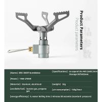 Quemador de gas para acampar, estufa de bolsillo, portátil, hecho de titanio, ideal para cocinar al aire libre, picnics y camping - details 1