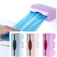 Caja de almacenamiento de extracción de bolsas de plástico de cocina con acabado de basura montado en la pared - details 0