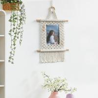 Colgante de Pared Boho con Macramé Tapiz Artesanal de Algodón Orgánico para Sala de Estar, Dormitorio y Exteriores - details 2