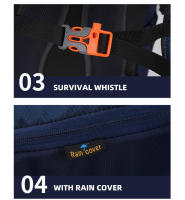 Bolsa de montañismo Mochila de escalada para acampar con cubierta para la lluvia, gran capacidad, deportes al aire libre, senderismo, montañismo, paquete de hidratación - details 12