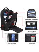 Mochila para computadora portátil de 17,3 pulgadas, mochila para computadora portátil antirrobo para viajes de negocios, ultrafina y duradera con puerto de carga USB, bolsa para computadora impermeable, adecuada tanto para hombres como para mujeres, - details 1