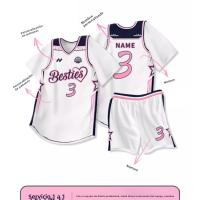 Camisetas de Baloncesto de Verano Secado Rápido Uniforme Deportivo de Dos Piezas para Niños y Chicas Equipo de Entrenamiento de Juego - details 9