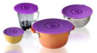 Walfos Tapa de mantenimiento fresco de silicona de grado alimenticio Tapa de olla resistente al calor Tapas universales para contenedores de cocina - details 9