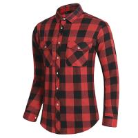 Camisa de Manga Larga con Estampado Geométrico a Rayas Estilo Casual para Hombres - details 46