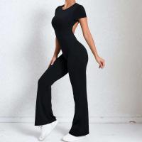 Conjunto de Yoga Ouwu Monos Deportivos para Mujeres Manga Corta, Pantalones Acampados - details 34