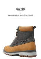 Producto de diseño Botas de estilo británico, cuero de PU de moda con zapatos de felpa, botas de nieve para hombre - details 7